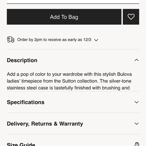 Bulova Women's Watch with Pink Dial and Silver Band - Picture 8 of 8